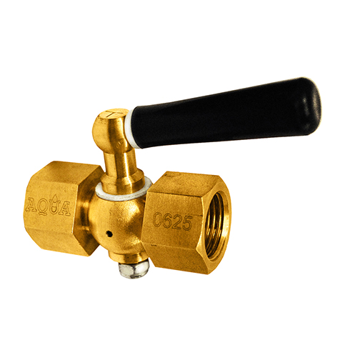 06252015040 Латунный кран трёхходовой для манометра в-в 1/2"-1/2" ручка Ду15