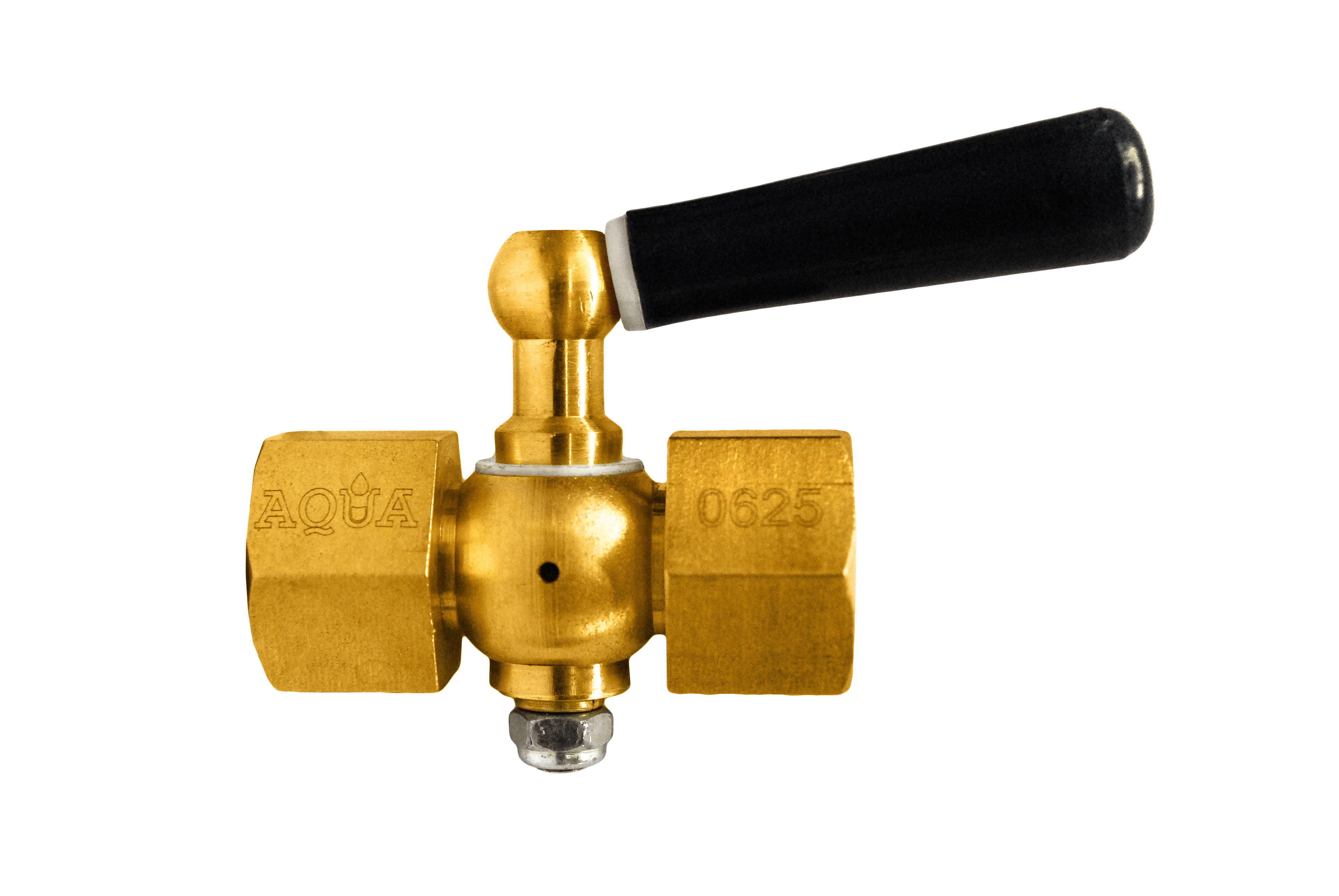 06252015040 Латунный кран трёхходовой для манометра в-в 1/2"-1/2" ручка Ду15