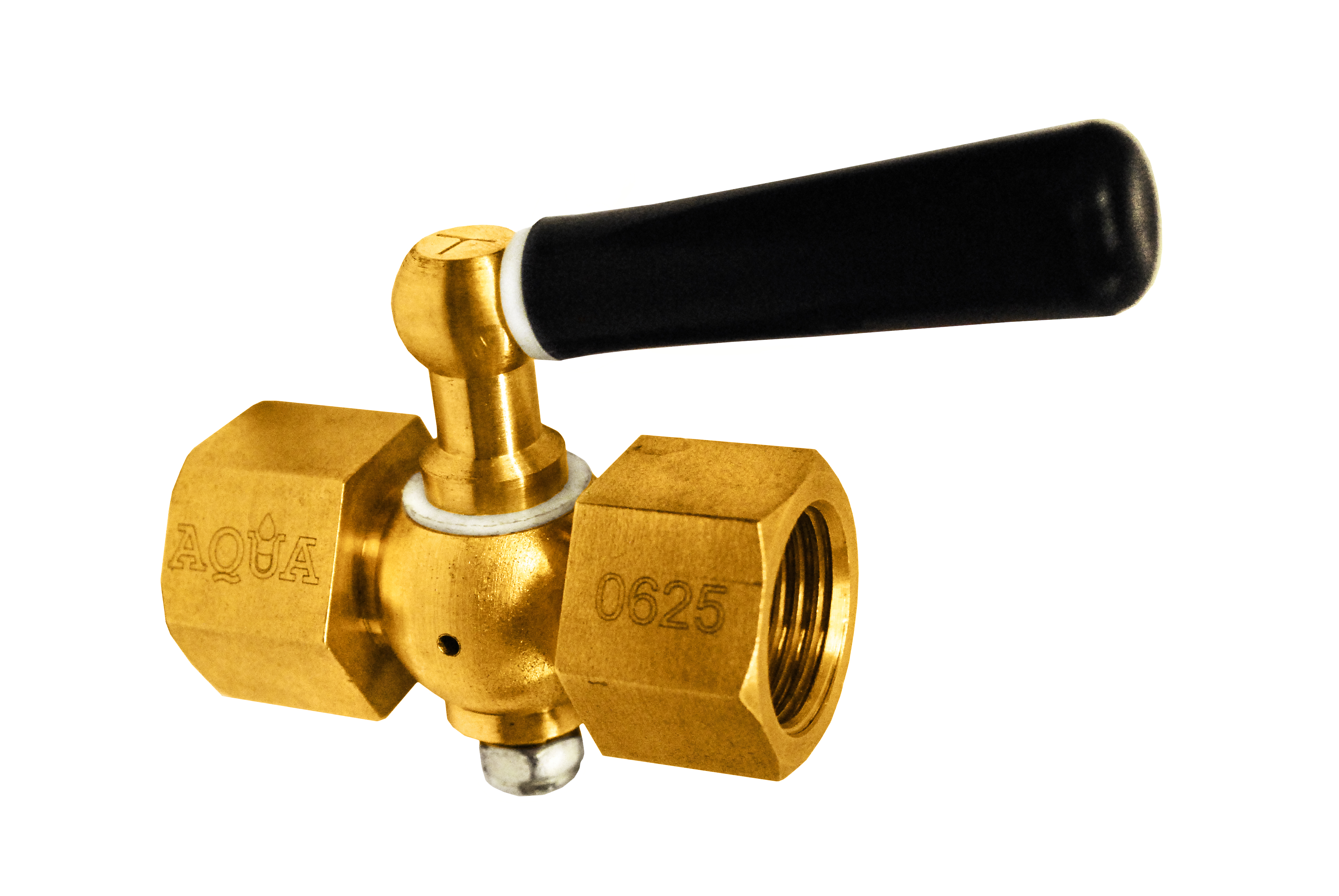 06254015040 Латунный кран трёхходовой для манометра в-в 1/2"-М20х1,5" ручка Ду15