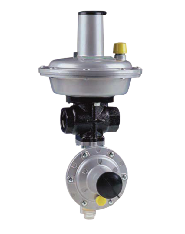 Регулятор давления газа Dival 507BP G1" Pвых=13-100 mbar c клапаном ПЗК