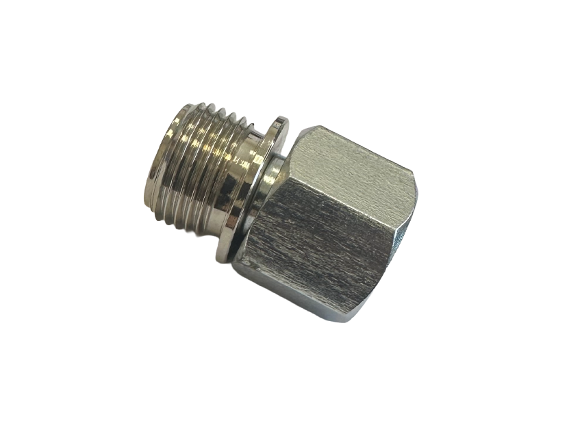 10.050.S20.4.1/2 Переходник д/манометра M20х1.5 внутр. - G1/2" с плавющей гайкой