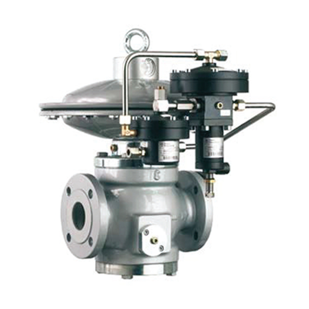 Регулятор давления газа Reval 182 с пилотом Р92(Рвых=260-1100мбар) Ду 50 с ПЗК+шумоглушитель