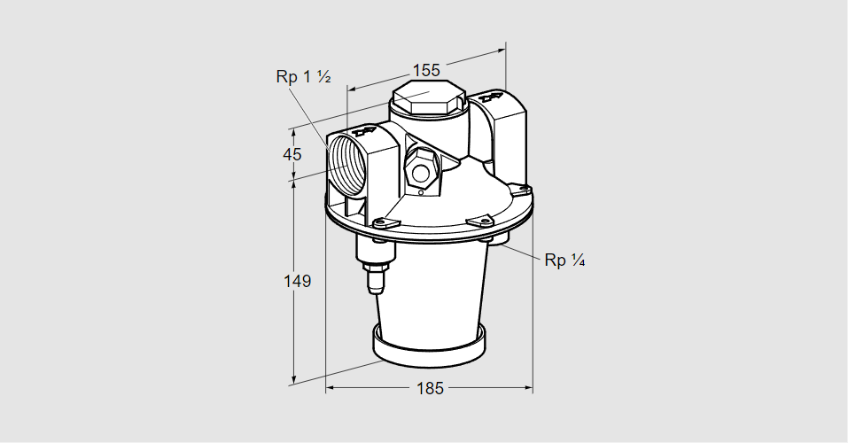 Регулятор соотношения газ/воздух GIK 40R02-5