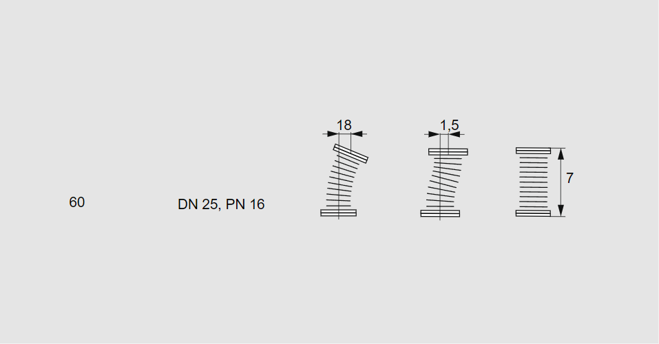 Компенсатор EKO 25F