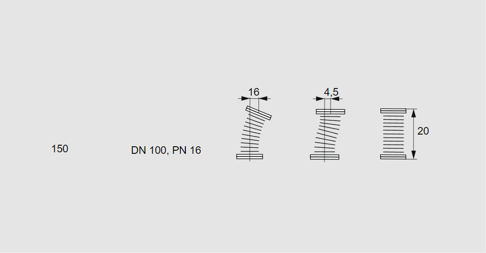 Компенсатор EKO 100F
