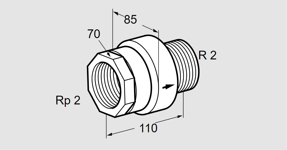 Клапан термозапорный TAS 50IA50