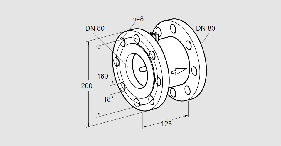 Клапан термозапорный TAS 80FF50