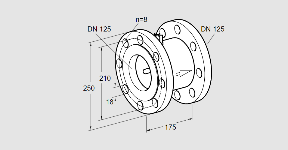 Клапан термозапорный TAS 125FF50