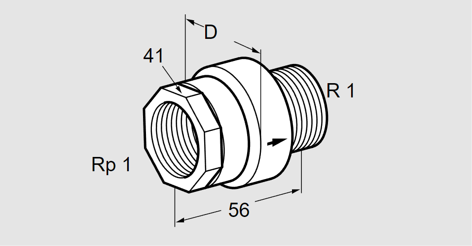 Клапан термозапорный TAS 25IA50M