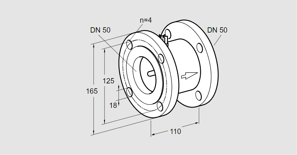 Клапан термозапорный TAS 40FF50M