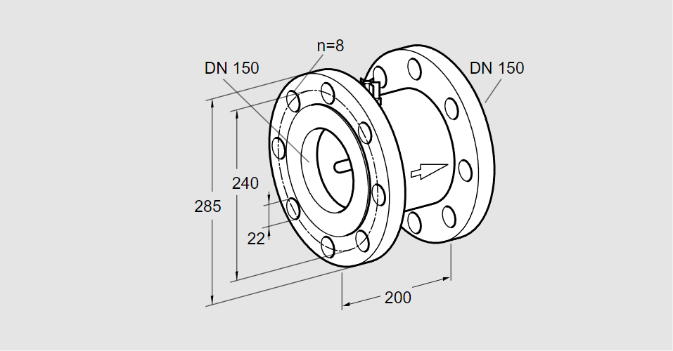 Клапан термозапорный TAS 150FF50M