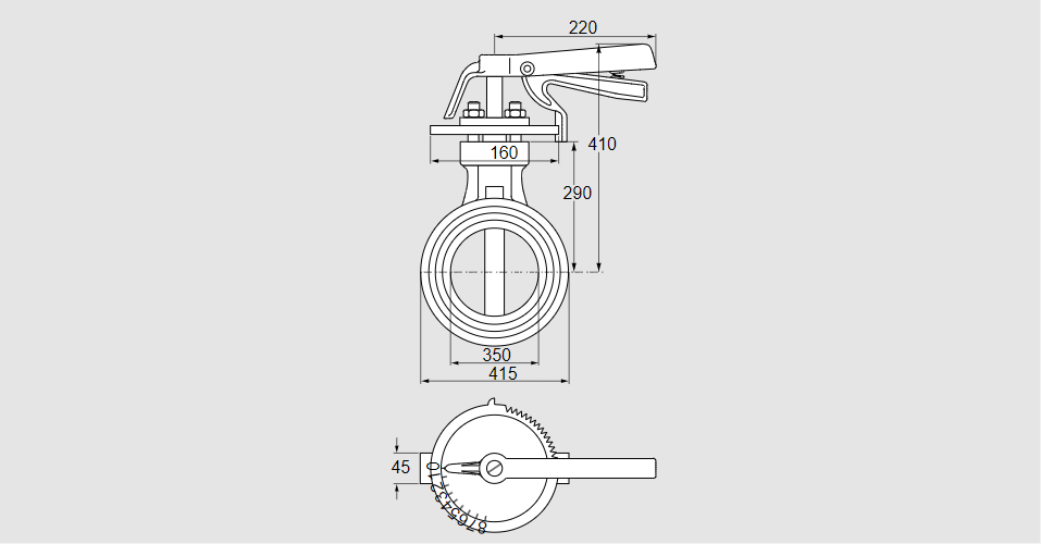 Заслонка дроссельная DKR 350Z03H450D