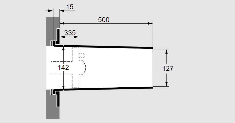 Керамическая насадка TSC 140A127-500/335-Si-1500B