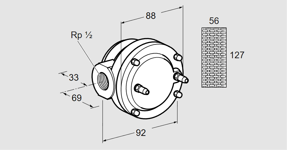Фильтр газовый GFK 15R40-6  DN15