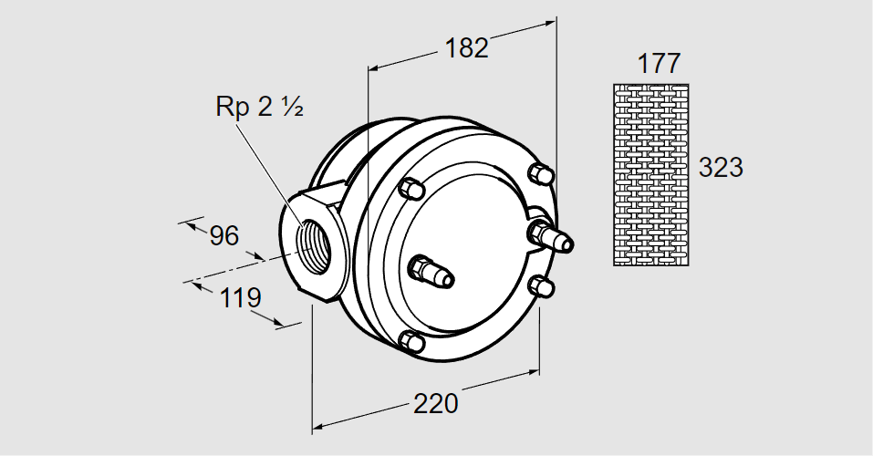 Фильтр газовый GFK 65R10-6  DN65
