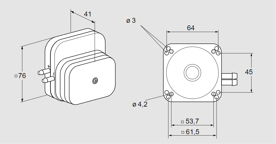 Датчик-реле давления DL 10E-1