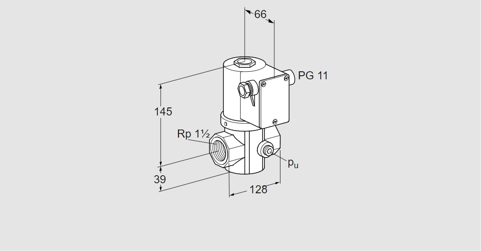 Клапан эл.магнитный газовый VG 40/32R02NK31D