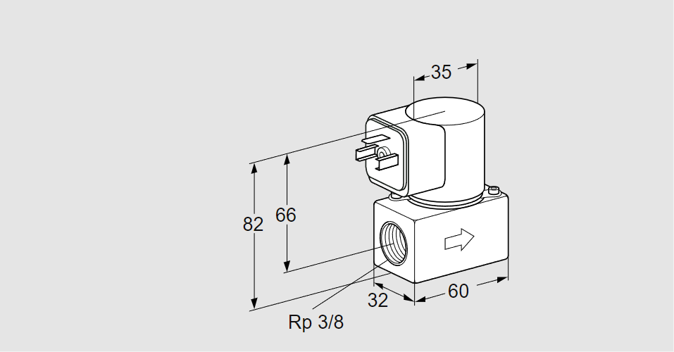 Клапан эл.магнитный газовый VG 10R01T6