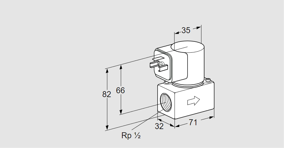 Клапан эл.магнитный газовый VG 15/10R01K6