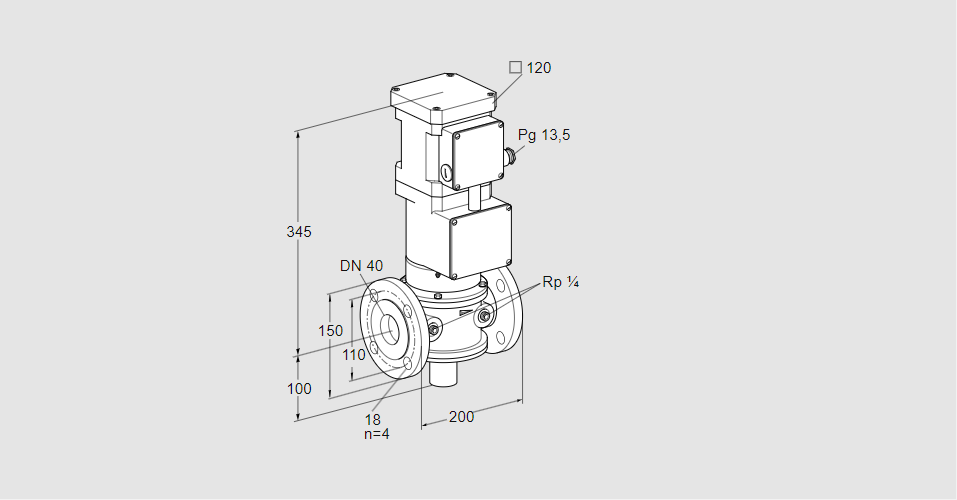Клапан моторный VK 40F10T5A93DS