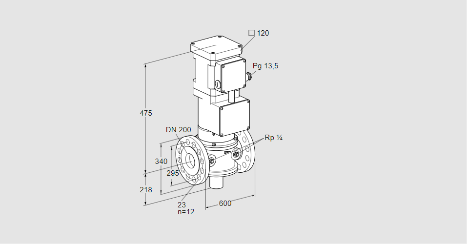 Клапан моторный VK 200F02ZT5A93S