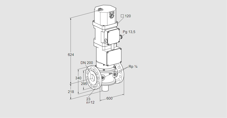 Клапан моторный VK 200F10W6HXA43V