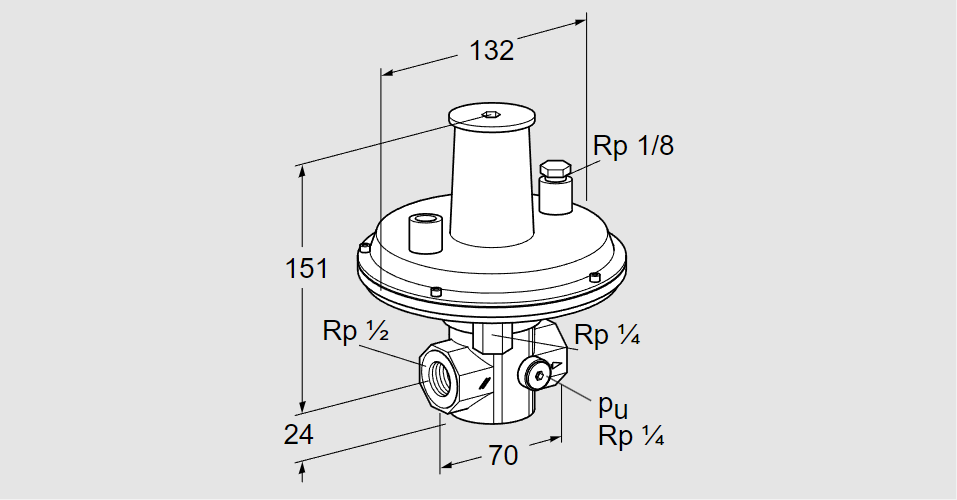 Регулятор давления газа VGBF 15R40-1