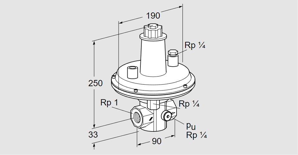 Регулятор давления газа VGBF 25R10-1