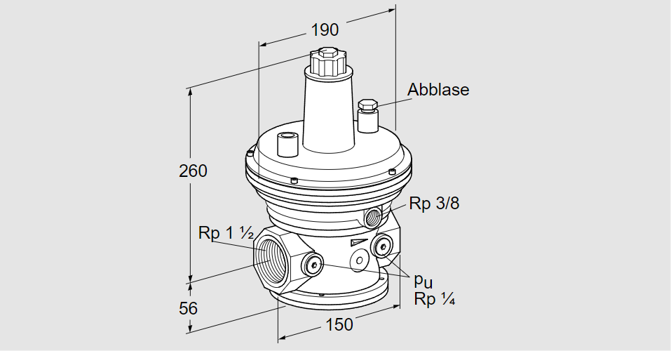 Регулятор давления газа VGBF 40R40-3Z