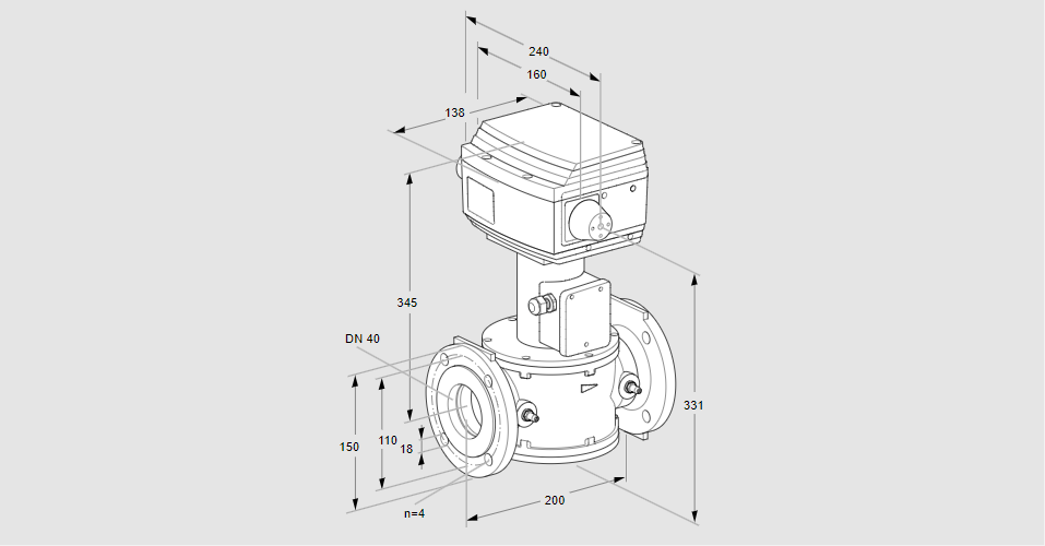 Клапан регулирующий RVS 40/KF05W30S1-6