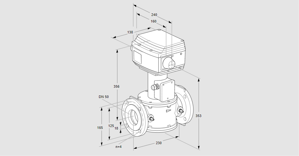 Клапан регулирующий RVS 50/MF02W60S1-3