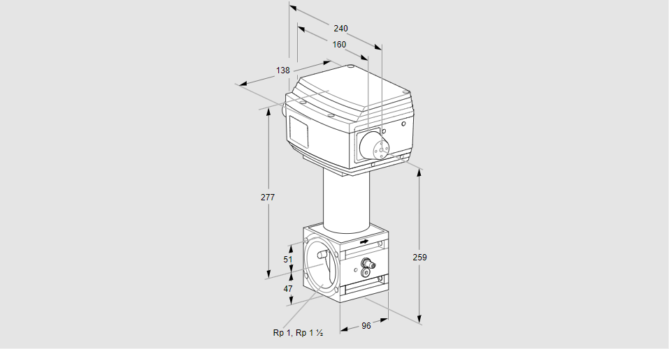 Клапан регулирующий RV 2/XML10W60E