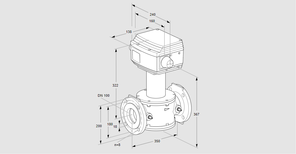 Клапан регулирующий RV 100/SF01W30S1