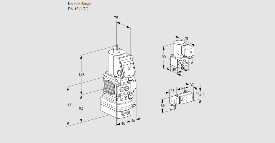 Регулятор давления с эл.магнитным клапаном VAD 1-/15R/NW-25B