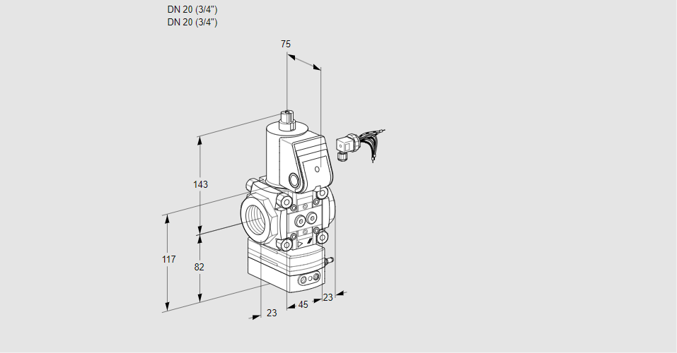 Регулятор давления с эл.магнитным клапаном VAD 120R/NW-100A