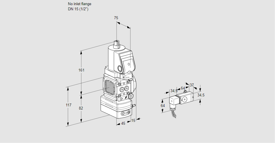 Регулятор давления с эл.магнитным клапаном VAD 1T-/15N/NQSR-100B