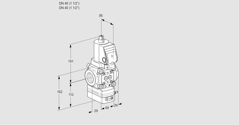 Регулятор давления с эл.магнитным клапаном VAD 2T40N/NQSR-50A