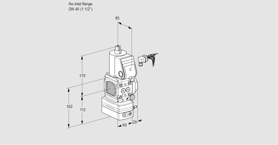 Регулятор давления с эл.магнитным клапаном VAD 2-/40R/NW-100A