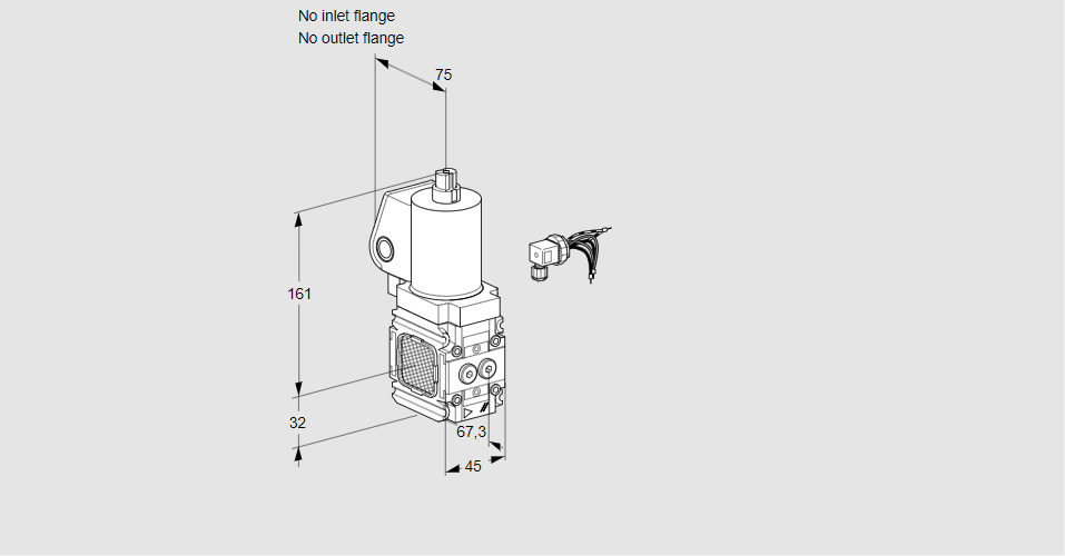 Клапан эл.магнитный газовый VAS 1-R/NWSL