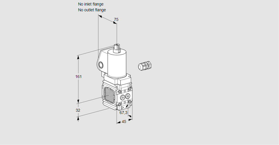 Клапан эл.магнитный газовый VAS 1-R/NWGL