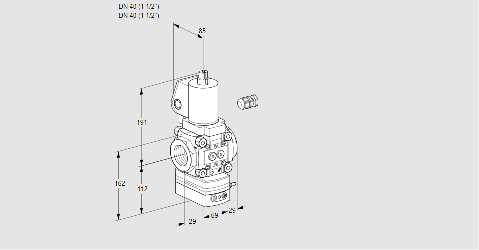 Регулятор давления с эл.магнитным клапаном VAD 240R/NWGL-50A