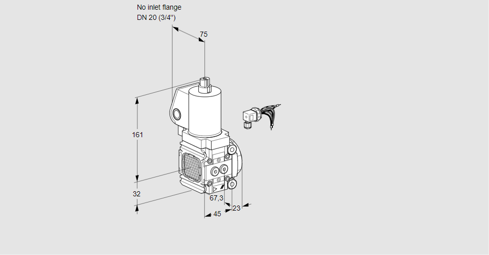 Клапан эл.магнитный газовый VAS 1-/20R/NWSL