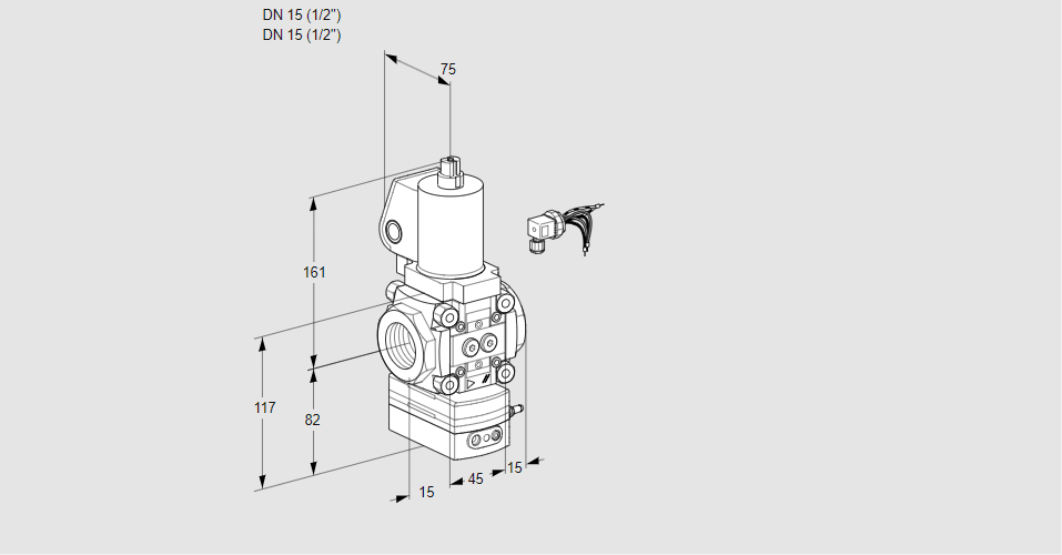 Регулятор давления с эл.магнитным клапаном VAD 115R/NWSL-100B