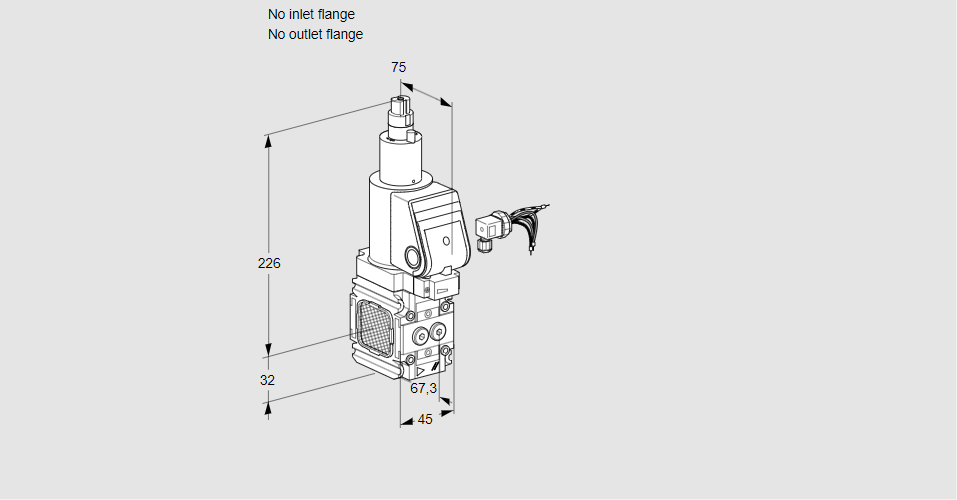 Клапан эл.магнитный газовый VAS 1-R/LWSR