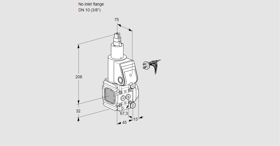 Клапан эл.магнитный газовый VAS 1-/10R/LW