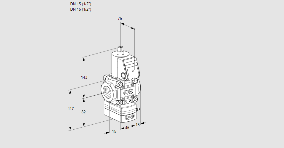 Регулятор давления с эл.магнитным клапаном VAD 115R/NW-100B