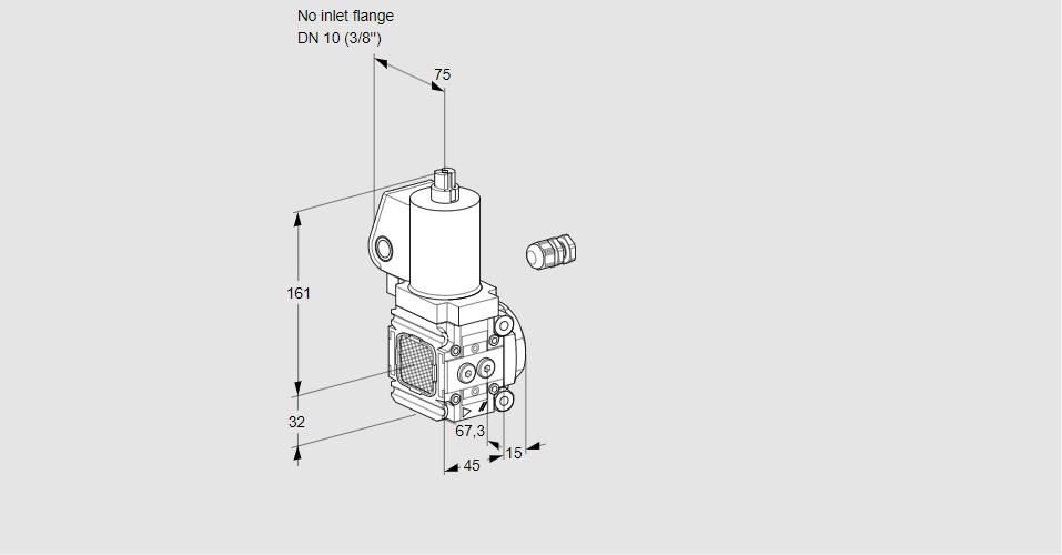 Клапан эл.магнитный газовый VAS 1-/10R/NWSL