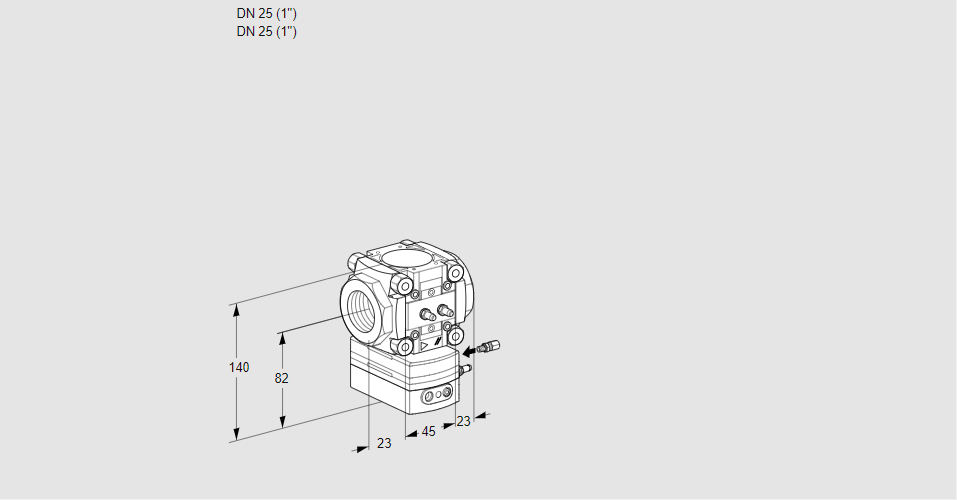 Регулятор расхода VRH 125R05AE/MM/MM