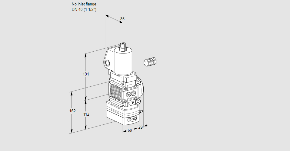 Регулятор давления с эл.магнитным клапаном VAD 2-/40R/NPGL-50A