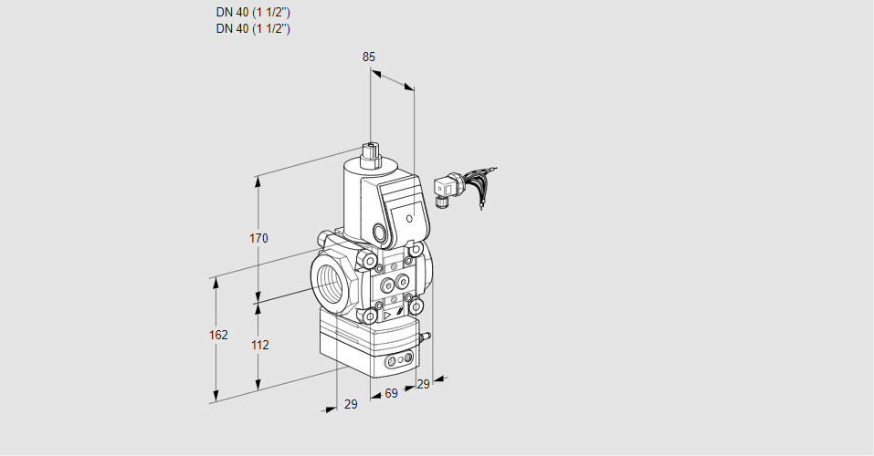 Регулятор давления с эл.магнитным клапаном VAD 240R/NW-50A